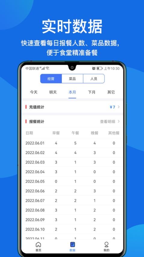 客如恋食堂报餐系统app(3)
