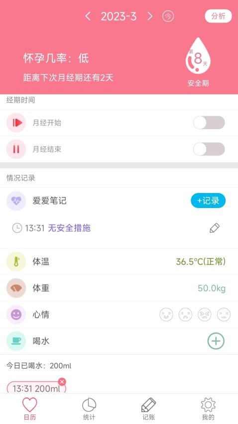 排卵期安全期日历app