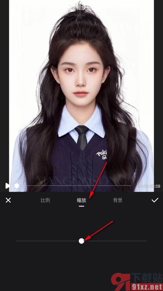 Meitu Wink手机版将视频画面放大显示的方法