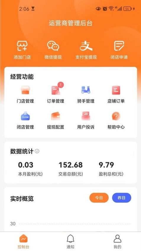 小镇外卖运营商端APP(2)