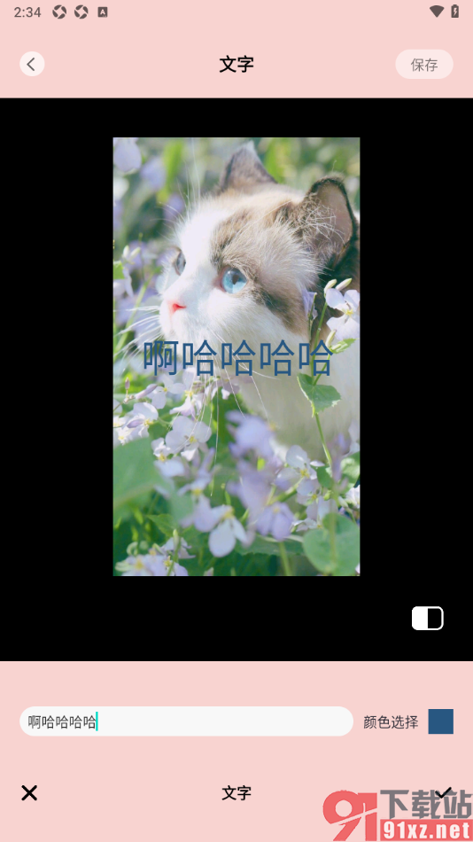 lightroomm手机版在图片上编辑文字的方法