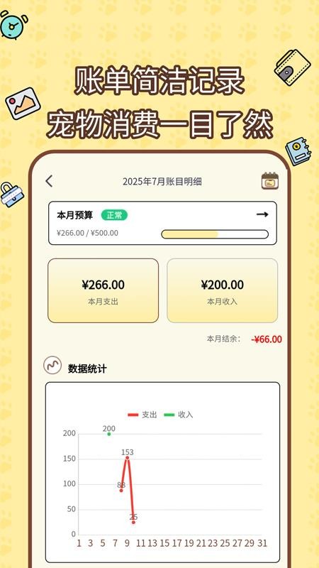 宠物记账本免费版v1.0.0截图4