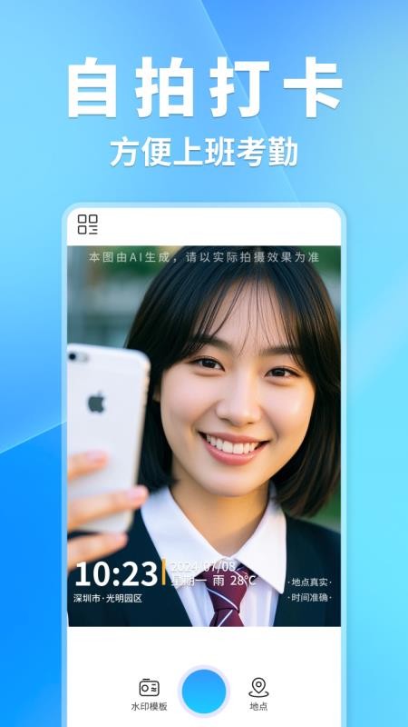 快捷水印相机打卡软件v1.0.0截图1
