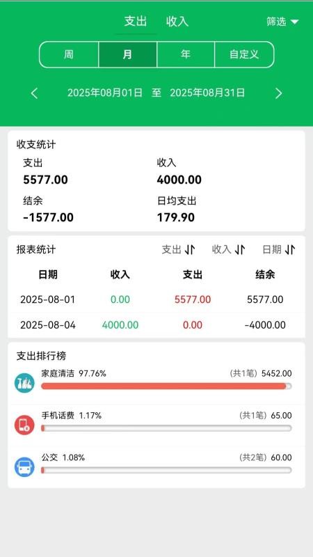 大米记账免费版v1.0.1截图2