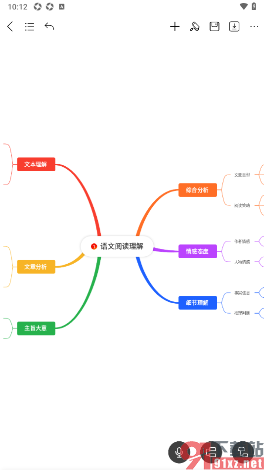 MindMaster思维导图APP在主题框中添加数字优先级的方法