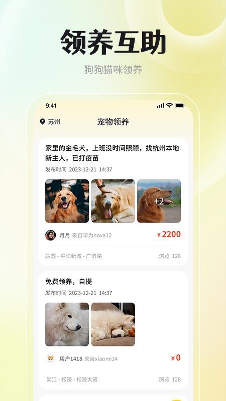 宠物领养互助官方版v1.0.5截图1