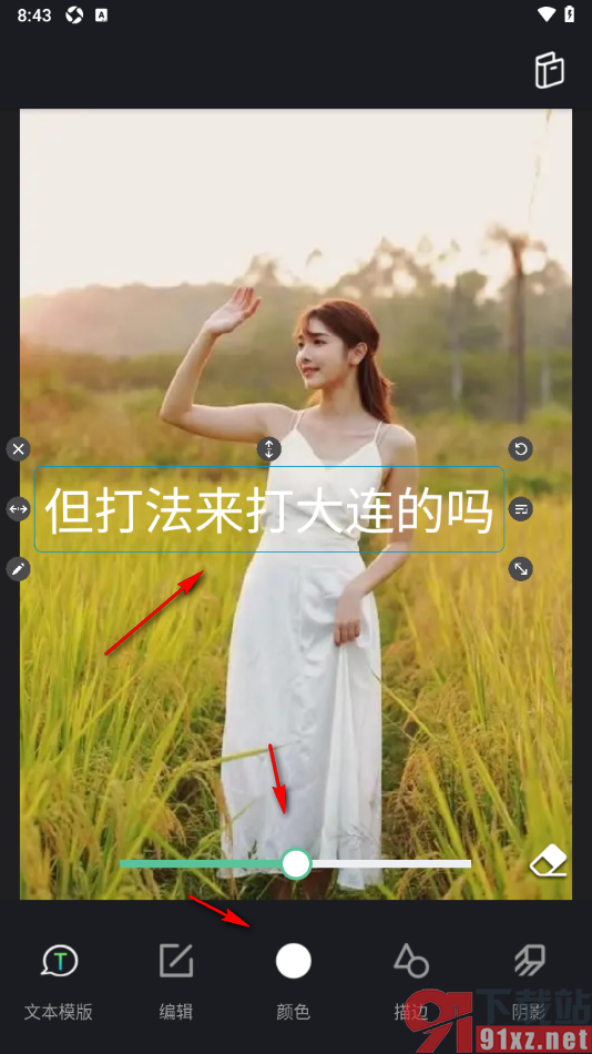 Retouch手机版在图片上加入文字的方法