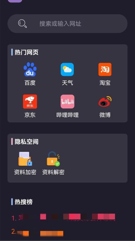 浏览器私密官方版v1.1截图1