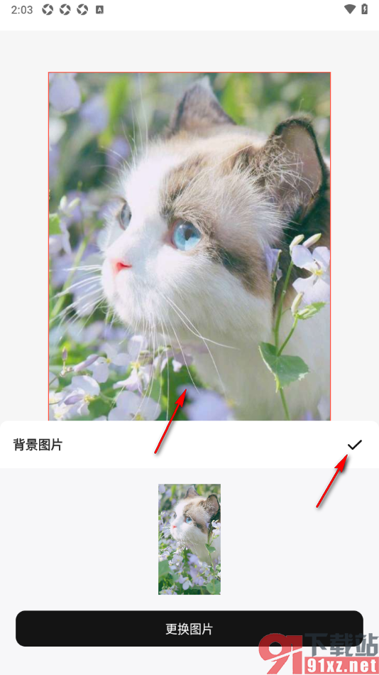来画APP从本地上传图片文件设置成海报背景图的方法
