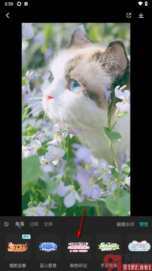 画加app给图片添加水印的方法