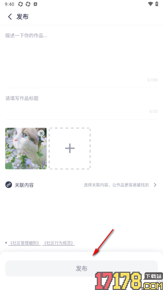 恩雅音乐手机版设置发布图片作品的方法
