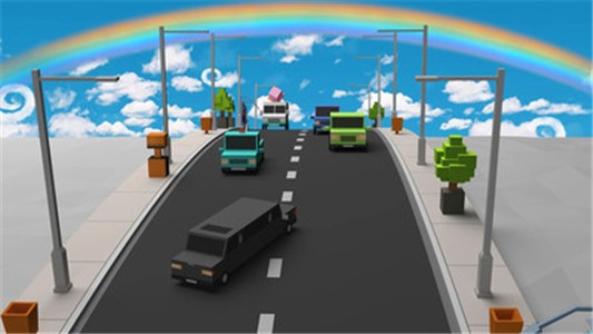 疯狂的汽车道路游戏官方版v1.0截图2
