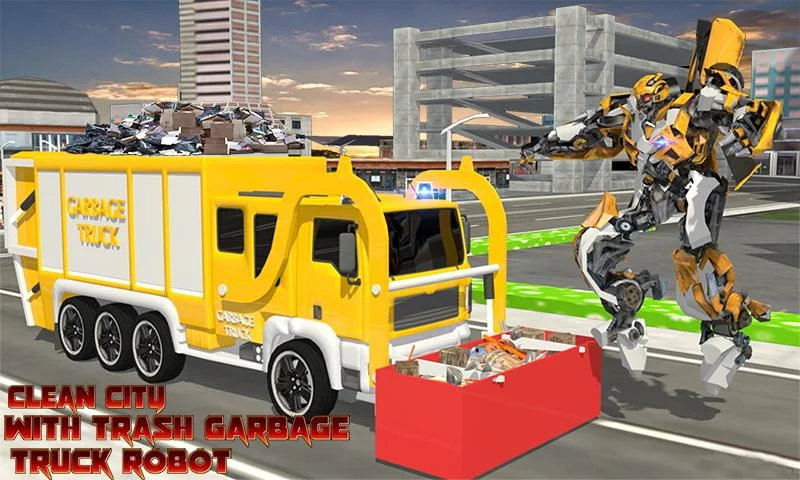 City Garbage Truck Flying Robot Trash Truck Robot官方版v1.6截图2